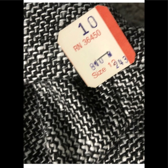 Allison Gail Tweed Blazer Sz 12 Vintage Open Front Officially Career Gray - Picture 8 of 12